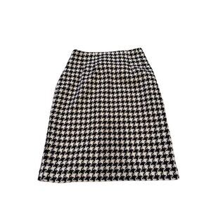 J G Hook Women's Black & White Houndstooth Pencil Skirt Size 4
